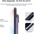 thumbnail image 5 of Liquid Silicone Case for iPhone 14 Pro Max, [Scratch-Resistant, Anti-Fingerprint, Shockproof] Protective Slim Phone Case, 4-Layer Cover with Microfiber Lining, Silky-Soft Touch,Deep Purple, 5 of 14