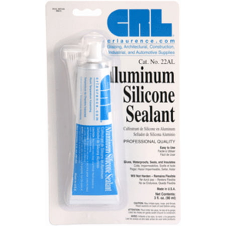 CRL Aluminum Silicone Sealant 3 Fluid Ounce Squeeze (Best Coating For Aluminum)