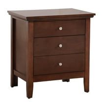 Glory Furniture Hammond 3 Drawer Nightstand in Cappuccino