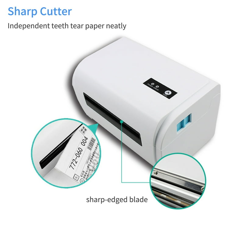 Desktop Thermal Label Printer for 4x6 Shipping Package Label Maker 160mm/s  High Speed USB&BT Connection Thermal Sticker Printer