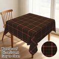 thumbnail image 2 of Tchckioa Christmas Square Tablecloth,Waterproof Table Cloth for Kitchen,54x54 Inch,Black Red Grid, 2 of 7
