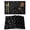 Black, variant on Botanical Green Placemats Set of 4 Farmhouse Summer Floral Leaves Place Mats Indoor Wipeable Table Mats Washable Cloth Dining Table Placemats for Kitchen Holiday Party Home Decor 13x19 Inch