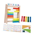 thumbnail image 2 of Matemáticas de madera Matemáticas Regalos de juguete de madera 10 filas Conteo de juguete para el juguete Educational para 2 3 4 5 6 años para niños, 2 of 7