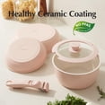 thumbnail image 2 of Juego de utensilios de cocina Redchef Ceramic Antiadherente, 16 piezas con mango, color rosa, 2 of 9