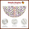 thumbnail image 3 of Fotbe Lavender Flowers Pattern Christmas Tree Skirt, Tree Skirts Plush Christmas Decorations, Christmas Tree Skirts Xmas Decorations Holiday Party Decor-30", 3 of 6