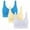 White bras for women, variant on ATOYSOY 3 Pack Sports Bras for Women Seamless Comfortable Yoga Bra Push Up Wirefree Sport Bras (Black,L)