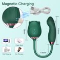 thumbnail image 7 of XBONP Rose Vibrator Sucking Vibrator 10 Speed Vibrating Rose Toy G-Spot Massager Sex Toys Green, 7 of 7