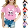 thumbnail image 4 of Easter Girls T-Shirt Bunny Cute Girls Bunny Graphic Tees Christian Girls Kids Toddler T-Shirt 4T, 4 of 4