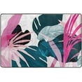 thumbnail image 4 of SKYSONIC 36x24in Summer Tropical Leaves Area Rug, Abstract Palm Leaves Non-Slip Floor Carpet for Indoor Living Dining Room Bedroom, 4 of 7