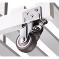 thumbnail image 3 of Ruedas para muebles de 4 piezas, rueda giratoria que no deja marcas, ruedas para muebles con soporte en U, ruedas giratorias de goma con freno, 3 of 5