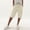 Beige, variant on Women's Elastic Waist Side Pocket Drawstring Cuffed Capri Cargo Pants, Breathable Comfort Trousers for Outdoor Activities Green S