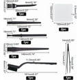 thumbnail image 2 of Kit de 8 piezas de cepillos de limpieza portátiles para teclado de ordenador con pinzas, cepillos de nailon antiestáticos, herramienta multiusos para limpieza de detalles en espacios pequeños., 2 of 6
