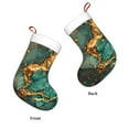thumbnail image 3 of Haiem Emerald Color Gold Marble Pattern Christmas Stockings, Personalized 18 Inches Knit Christmas Stockings Xmas Hanging Stockings for Family Christmas Decorations, 3 of 7