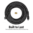 thumbnail image 3 of Heavy Duty 1/4" x 20' Pressure Washer Extension Hose | 3200 PSI | Steel Wire Braided | M22-15 Connections | Kink Resistant, 3 of 4