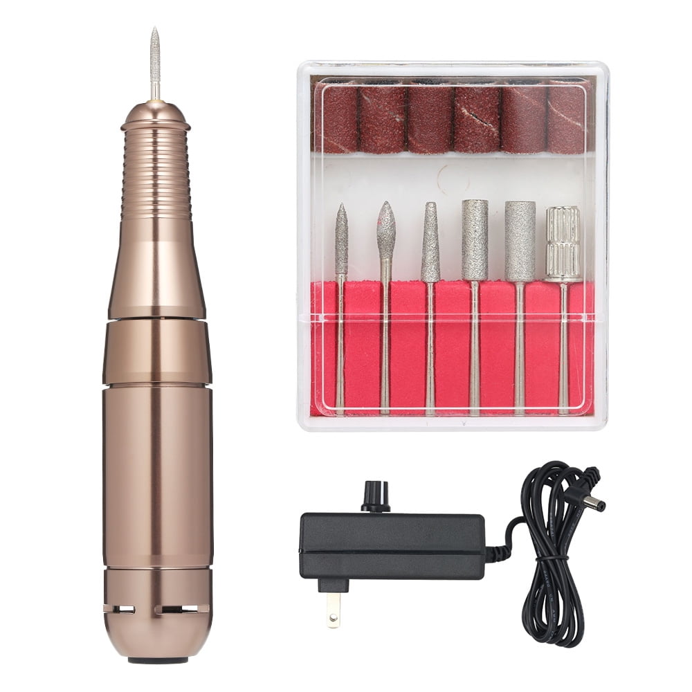 Electric Nail Drill Set with Nail Drill Bits & Sand Bands Portable Nail