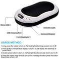 thumbnail image 3 of Hand Warmers Rechargeable, 10000mah Fast-charging Hand Warmers For Camping, Hunting, Ski, Winter Sports, Gift, 3 of 3