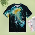 thumbnail image 4 of Jellyfish Ocean Style T Shirts Basic T-Shirt Short Sleeve Ladies Tee Shirt Summer Graphic Clothing, 4 of 6