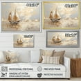 thumbnail image 4 of Designart "Maritime Adventure" Sailing Floater Framed Wall Art Prints, 4 of 5