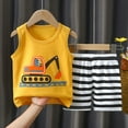 thumbnail image 5 of Lovzfmll 2-Piece Dolphin Print Tank Set, Sleeveless Round Neck Top & Shorts for Boys & Girls, Casual Outfits for Toddler 18-24 Months, 5 of 9