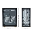thumbnail image 4 of 4.3L Mini ITX Case, Clear Acrylic Panel, 360 Degree Cooling, Foot Pads, Mini PC Case for 1U FLEX Power Supply, 2.5" SSD, Black, 4 of 4