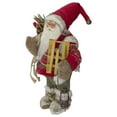 thumbnail image 3 of Northlight 12" Standing Santa With a Sled and Lantern Christmas Figure, 3 of 5