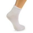 Men's Cotton Diabetic Ankle Socks Loose Wide Seamless Toe Non Binding