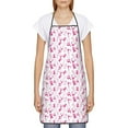 thumbnail image 2 of Naloa 1Pack Adjustable Bib Apron Waterdrop Resistant Cooking Kitchen Aprons for Women Men Chef, Breast Cancer Awareness4 Print, 2 of 5