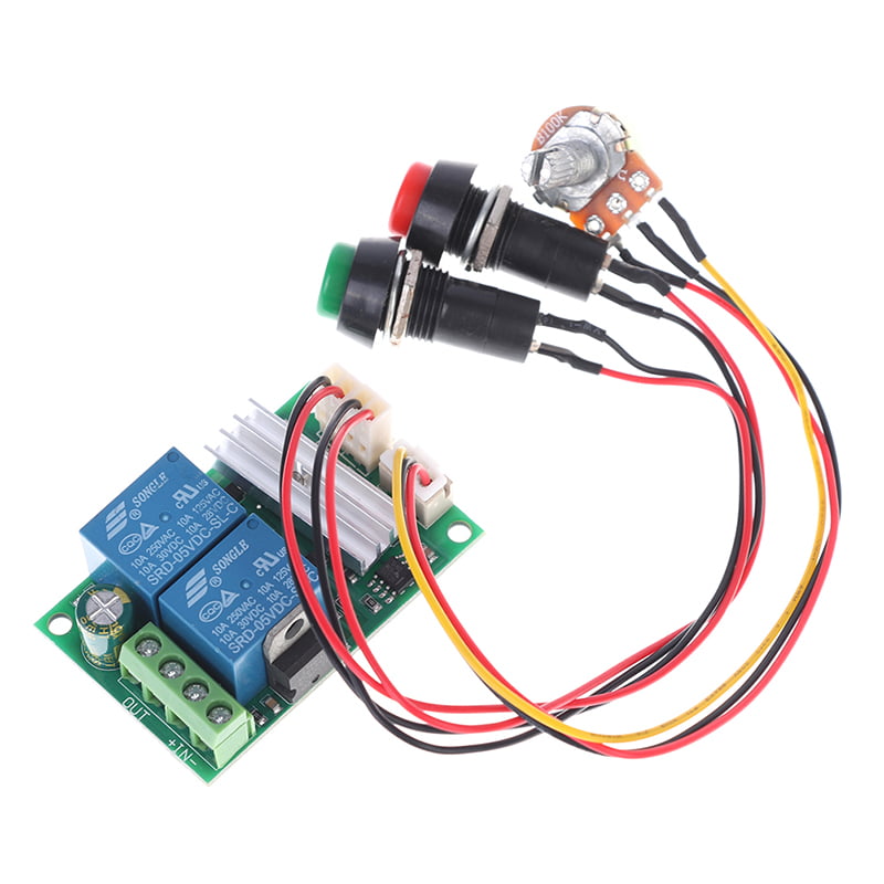 Speed Regulator Switch With Speed Control For DC Motor DC6V-12V 6-10A Speed 