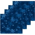 thumbnail image 2 of SKYSONIC Christmas Blue Snowflake Washcloths Set of 2, Highly Absorbent Soft Cotton Fingertip Towels for Bathroom, Kitchen, Gym, Spa, Home Decor, 12 x 12 Inch, 2 of 7