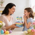 thumbnail image 3 of 10-Pack Colorful Square Cute Bunny Gift Boxes, Easter Wrapping Paper Candy Packaging Box Set, 3 of 6
