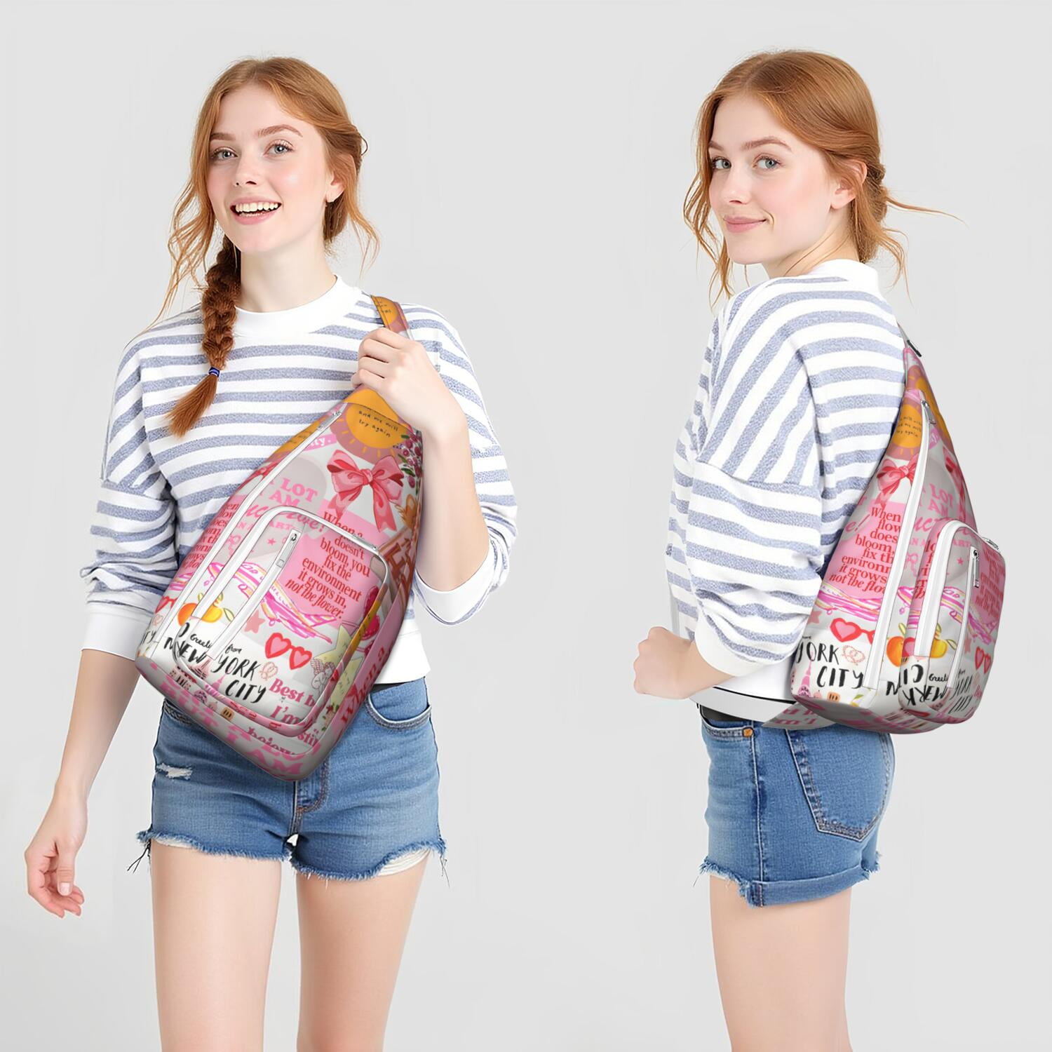 Travel Smart Sling Bag - Vintage Inspired Water-resistant Shoulder Pack for Journey, Commute & Daily Use (Women & Men)