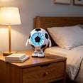 thumbnail image 1 of Ventilador de fútbol con luz LED y carga USB: mini ventilador portátil de mano para exteriores, viajes y eventos deportivos., 1 of 6