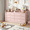 Pink, variant on Winkalon 6 Drawer Dresser for Bedroom,Chest of Drawers with Metal handles,Dresser for Closet,Kids,Pink