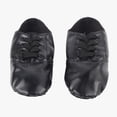 thumbnail image 3 of Chaussures de Danse Jazz en Cuir pour Enfant Adulte Noir, 3 of 8