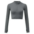 thumbnail image 3 of Vedolay Womens Clothes Long Sleeve Dressy Oversized Blouses Grey,M, 3 of 4