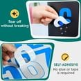 thumbnail image 4 of 13 Sheets Alphabet Stickers,4 Inch Large Vinyl Letter Number Stickers Self Adhesive,Waterproof Numbers Alphabet Letters Labels for DIY Crafts,Mailbox,Notebook,Door,Water Bottles,Car(Blue), 4 of 16