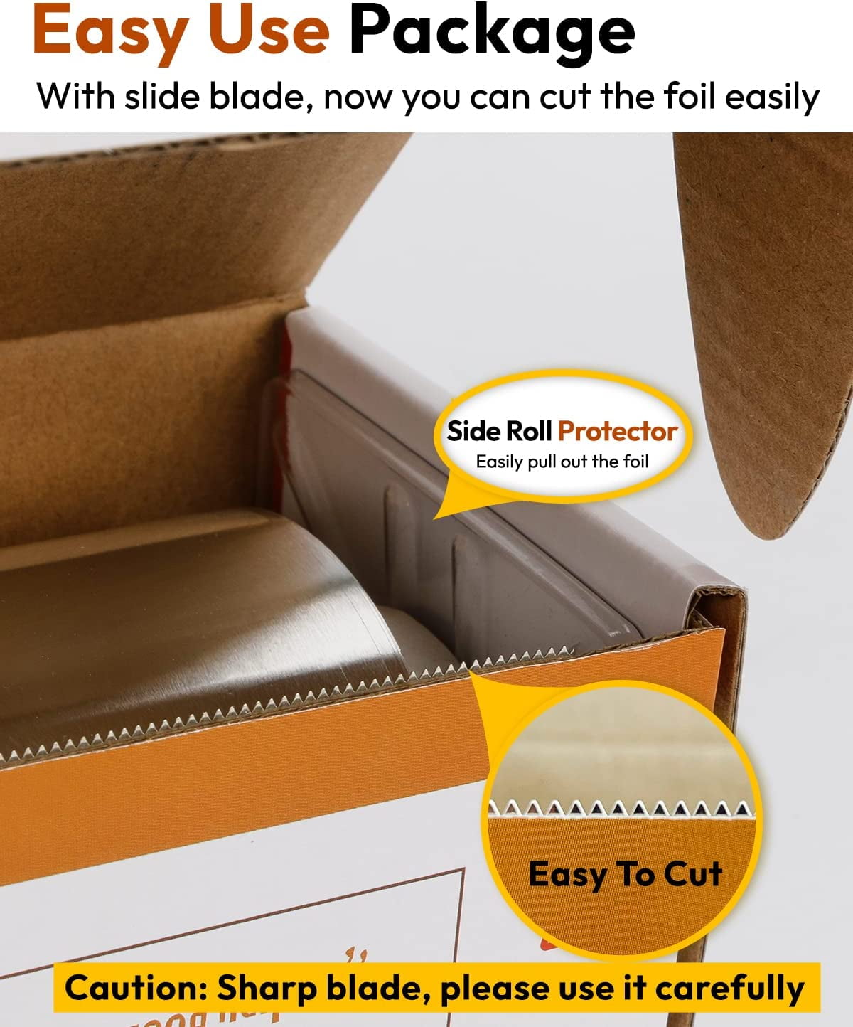 Katbite Aluminum Foil Roll, 18 in x 350 ft (525 sq ft), Heavy Duty, 30 microns, Food Wrap