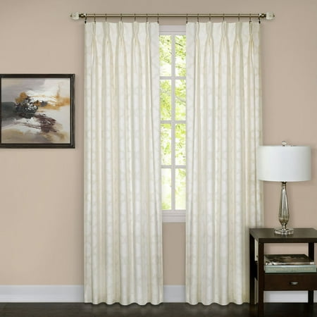 Achim Windsor Pinch Pleat Window Curtain Panel Walmart Com
