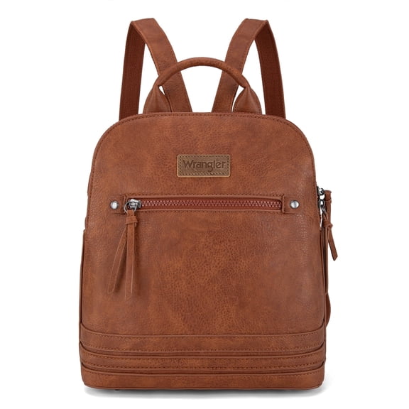 Wrangler Backpack Purse for Women Medium Ladies' Bookbag Travel Work Daypacks Bags, Brown