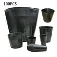 thumbnail image 6 of 100pcs Plastic Planter Pot Home Garden Greenhouse Plant Nursery Flower Planting Seedling Grow Pot Portable Seeding Pots  12*10, 6 of 9