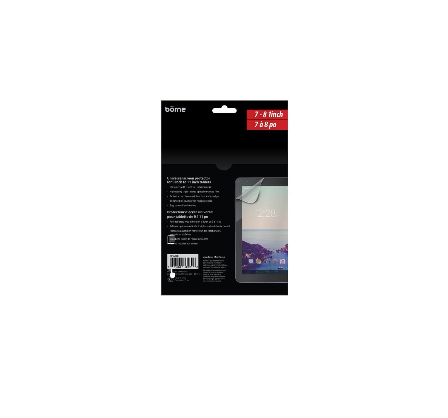 Borne Anti-glare Universal 2 Pack Screen Protectors