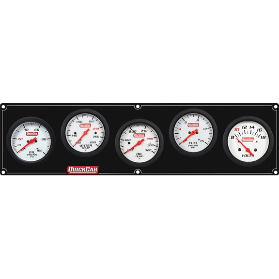 QUICKCAR RACING PRODUCTS Extreme 5 Panel w/Tach OP/WT/OT/FP15/VT Black partNumber: 61-7067