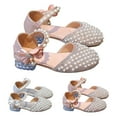 thumbnail image 4 of Otqutp Birthday Toddler Girls Footwear Cute Summer Baby Girl Shoelaces Pearls Princess Shoes Butterfly Shoes for 5 to 12Years, 4 of 4