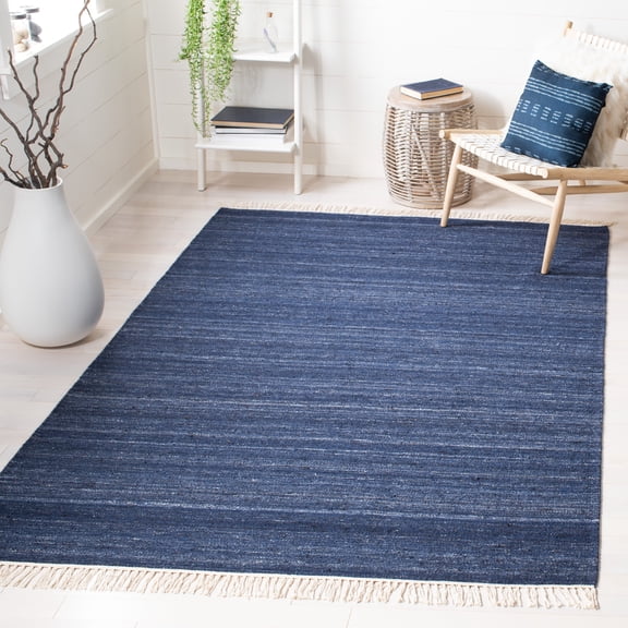 Safavieh Kilim Russell Striped Area Rug, Navy/Blue, 5' x 8'