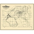 thumbnail image 2 of Chapman 32x26 White Modern Wood Framed Museum Art Print Titled - Tulare California Landowner - Chapman 1867, 2 of 4