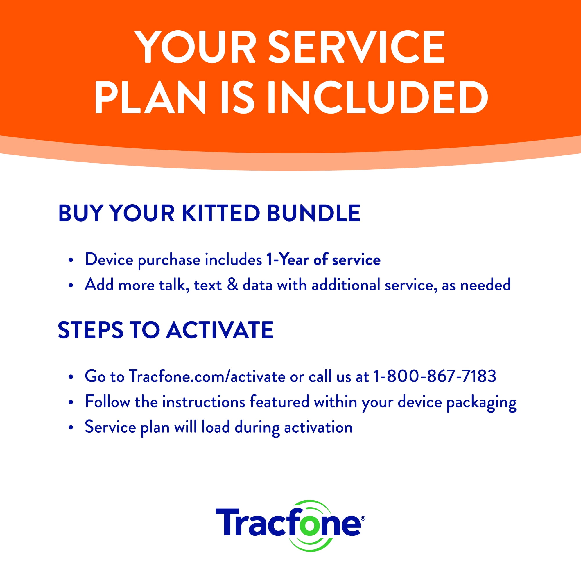 Tracfone Moto G Play 2023, 32GB, Blue, Includes 1500Min/1500Txt/1500MB, 365 Days Service Plan - Prepaid Smartphone Service Bundle