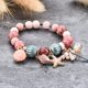 thumbnail image 4 of Pulseras de cuentas coloridas para mujer, pulsera con dijes de piedra natural, serie Shell Ocean Beach para niñas, 3 paquetes, 4 of 5