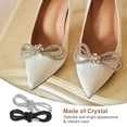 thumbnail image 4 of Cuerdas de zapato de cristal de 4 piezas Uxcell de 47" de longitud, cuerdas de zapato brillantes para zapatillas, blancas y negras, 4 of 6