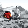 thumbnail image 4 of Floseru Backpack Leaf Blower Gas Powered - 80CC 900CFM 2-Cycle Backpack Gas Powered Leaf Blower, Grass Lawn Blower Air Cooling Gasoline Backpack Grass Blower, Backpack Snow Blower for Garden, 4 of 9