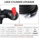 thumbnail image 3 of Candado para bicicleta con cable y llave para puerta de bicicleta, motocicleta, cochecito (negro), 3 of 5